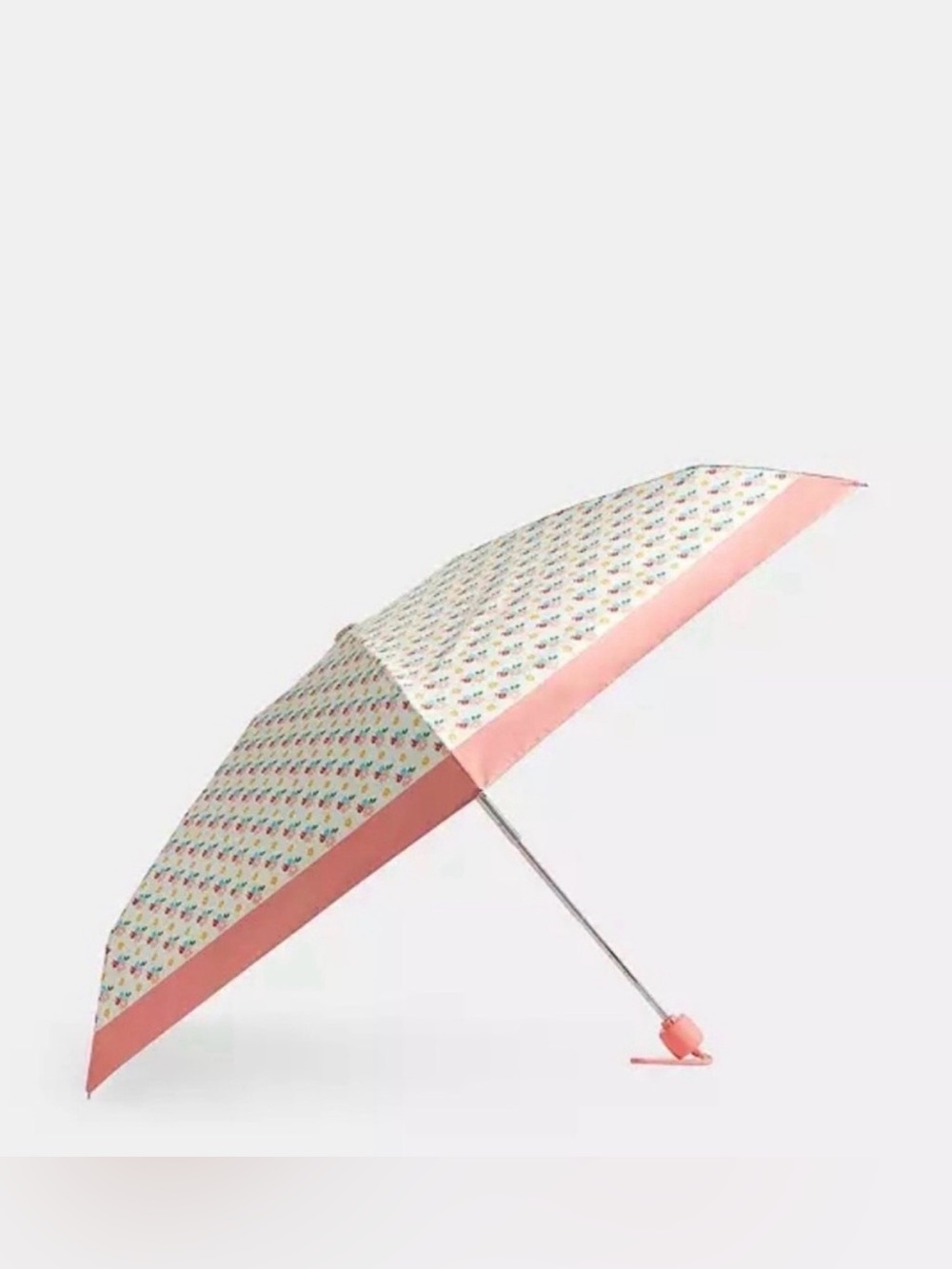Coach UV Protection Mini Compact Umbrella Floral Print-NWT